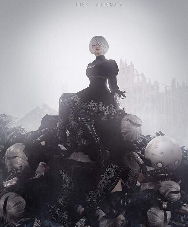 《尼尔:机械纪元》2B Cos 冷艳少女变身娇俏兔女郎