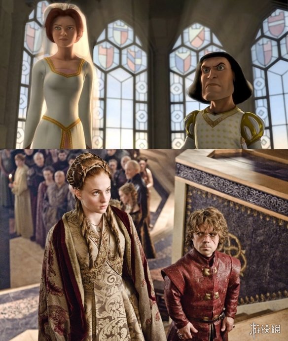 《权权力的游戏》“抄袭”动画《怪物史莱克》?设定造型巧合诸多