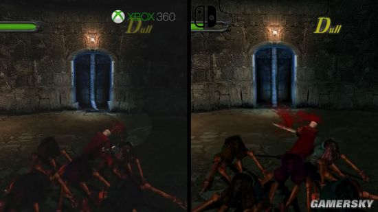 NS版《鬼泣1》画面对比Xbox 360/PS2 表现差距不大