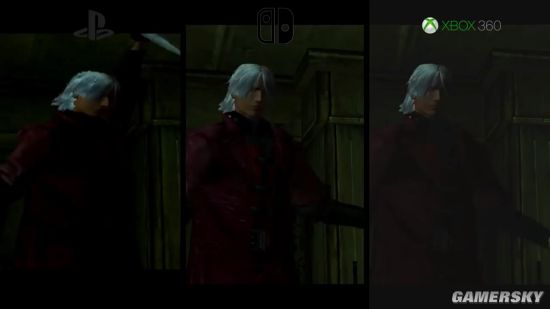 NS版《鬼泣1》画面对比Xbox 360/PS2 表现差距不大