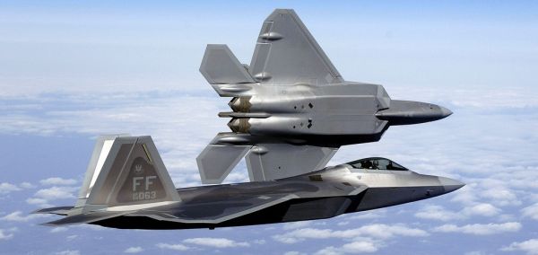 资料图片:美空军F-22隐身战机。(图片来源于网络)
