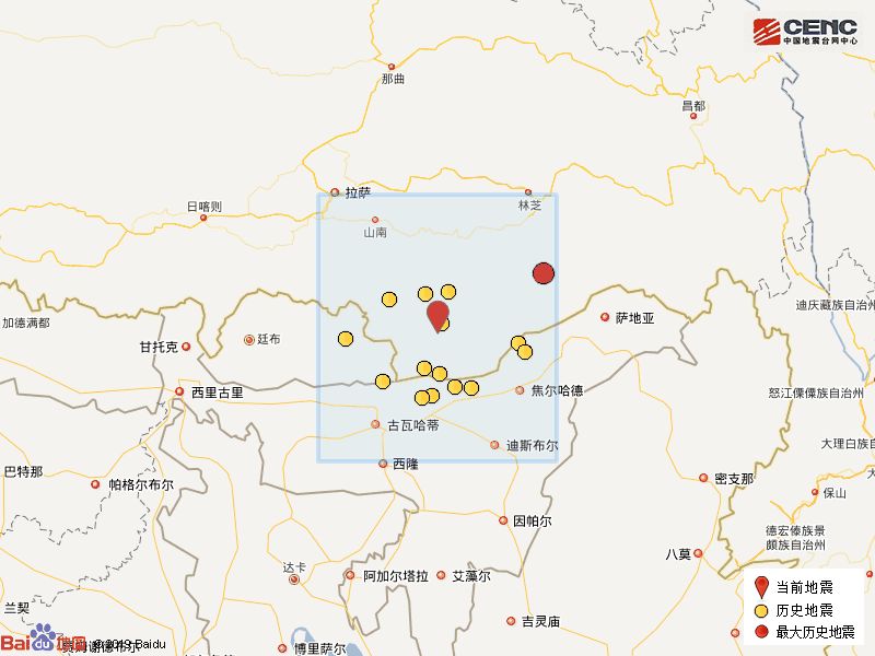 西藏山南市错那县发生5.6级地震:暂未收到人员