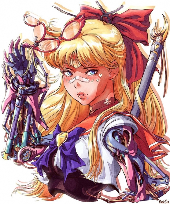 钢铁化的美少女战士!月野兔超杀眼神美出新高度!