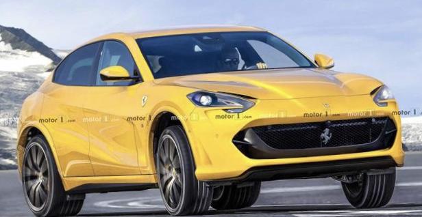 法拉利首款SUV Purosangue渲染图曝光