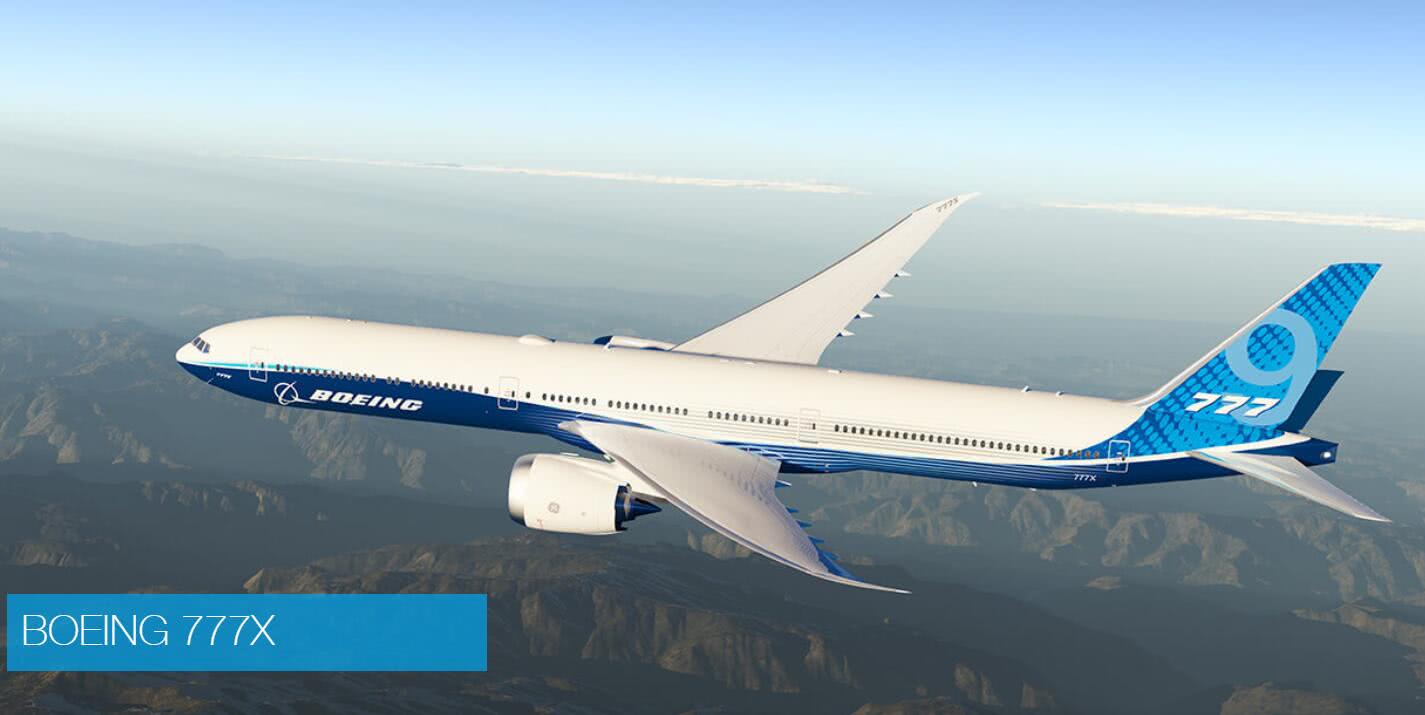 波音客机777X测试时舱门爆炸掉落