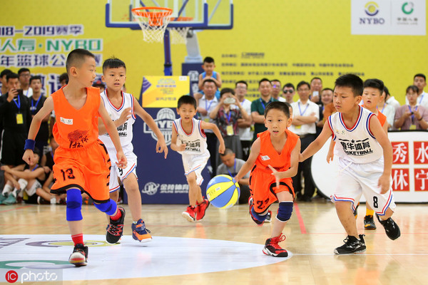 “小篮球”计划带动了许多儿童篮球比赛 @IC Photo