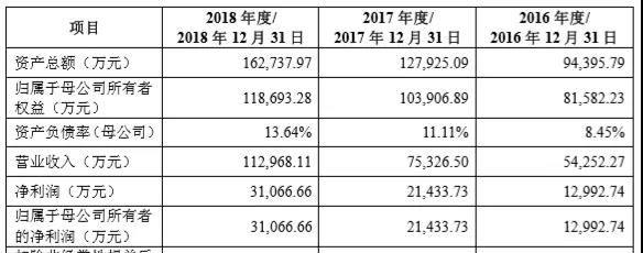 金山办公财务摘要，数据来源：科创板申报