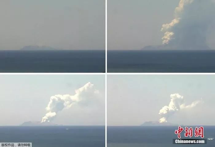 ▲当地时间12月9日,新西兰怀特岛火山爆发,火山灰直冲云霄。