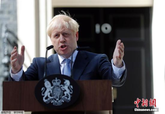 资料图:英国首相约翰逊。
