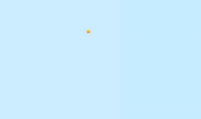 日本东部海域发生5.2级地震。(图片来源:美国地质勘探局网站截图)