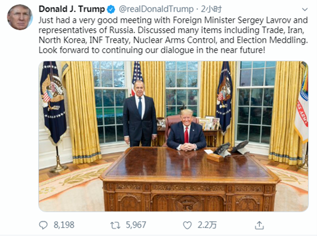 特朗普推特截图