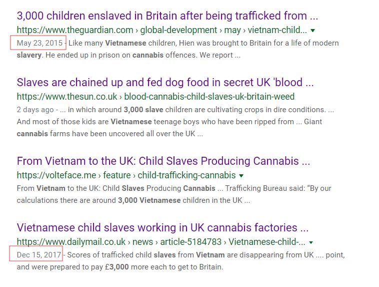 英国绑架3000奴隶童工种大麻喂狗粮？疑似假新闻