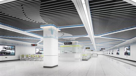 南宁地铁4号线站点装修设计图出炉