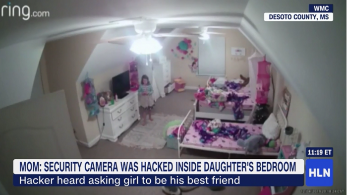 黑客攻破美一女孩房间安全摄像头并称自己是圣诞老人