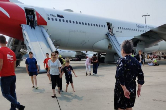 圖片:事發(fā)客機 來源:澳大利亞廣播公司
