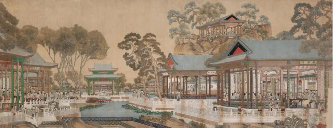 《大观园图》(局部),清,中国国家博物馆藏
