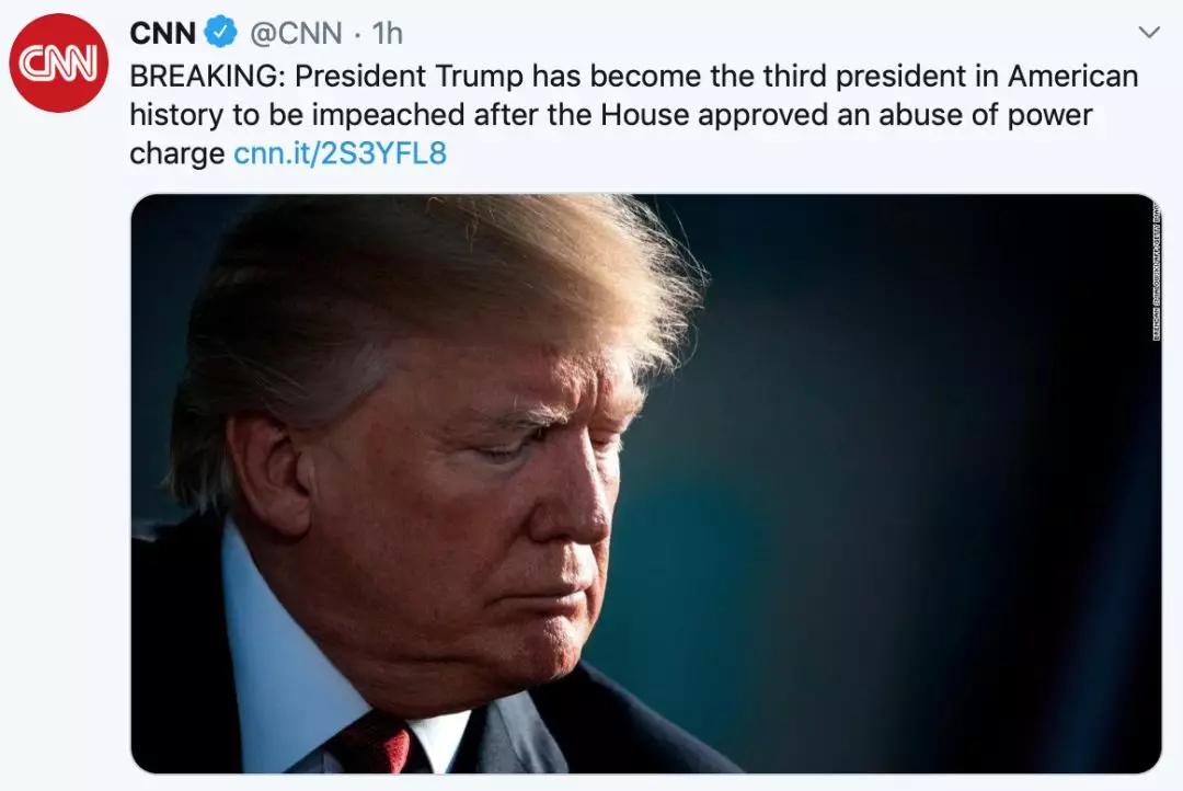 CNN推特截图。