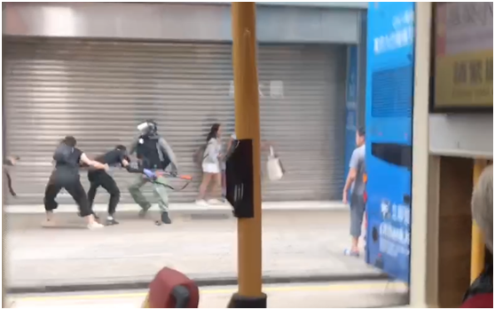 现场视频截图(图源:港媒)
