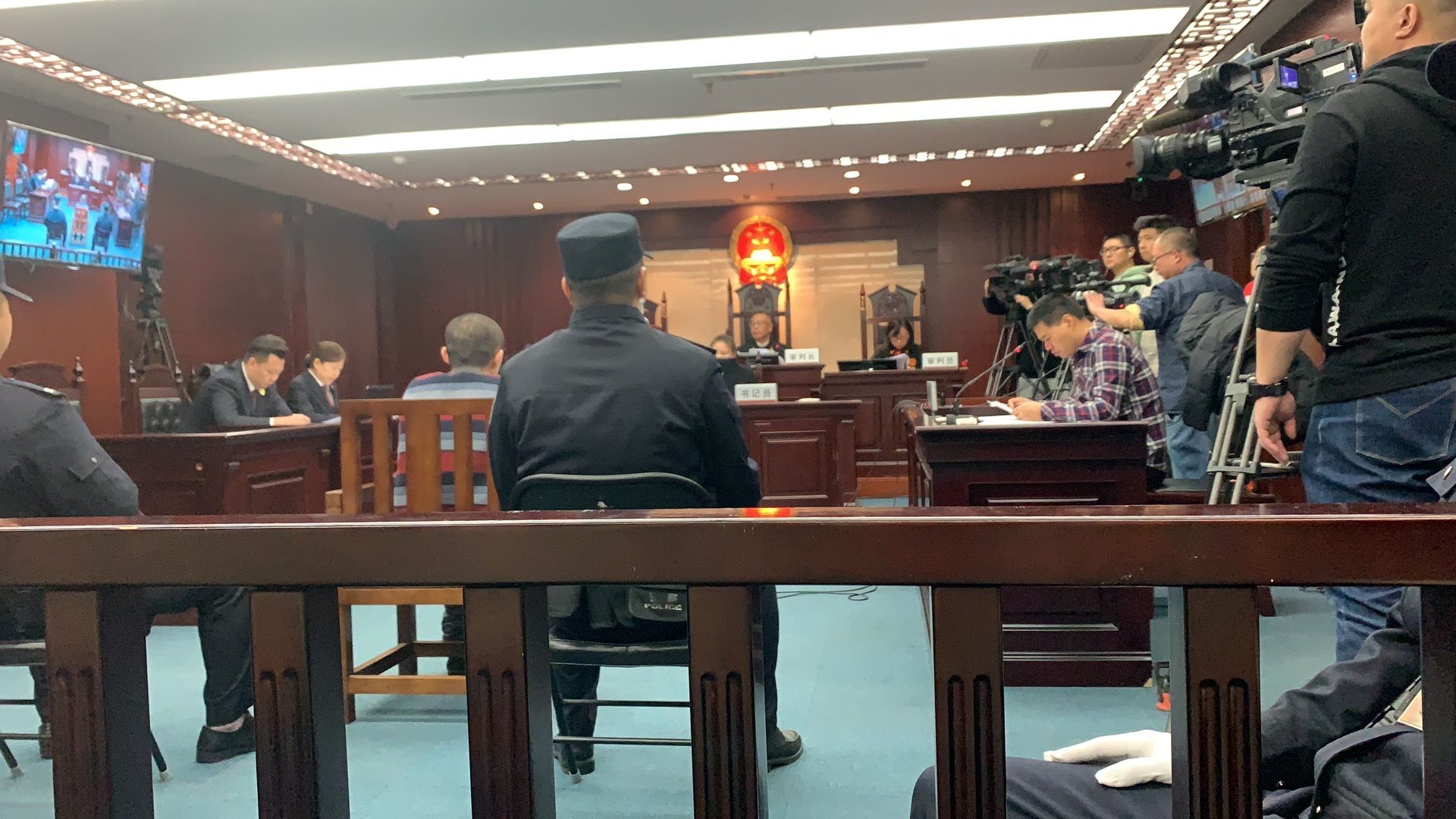  庭审现场。新京报记者 刘洋 摄