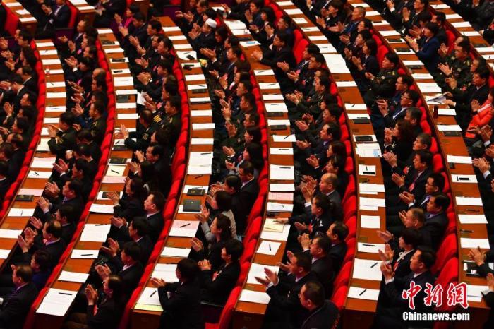资料图:2019年1月14日,河北省第十三届人民代表大会第二次会议在石家庄市河北会堂开幕。中新社记者 翟羽佳 摄