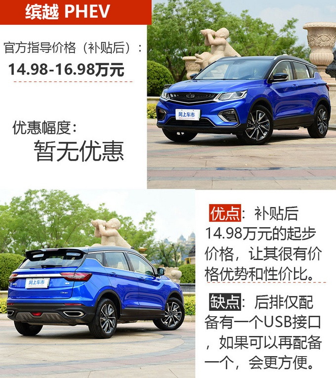 20万左右预算选插电混动SUV 这3款需要多留意