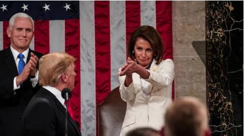 ▲特朗普和佩洛西（图源：CNBC）