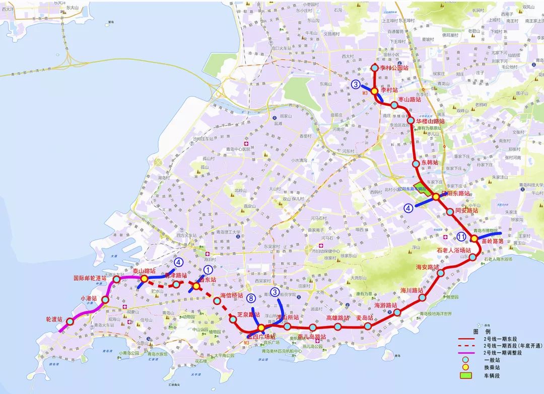 正文 对此,刘高军回应,青岛地铁2号线线路较长,地铁的规划是