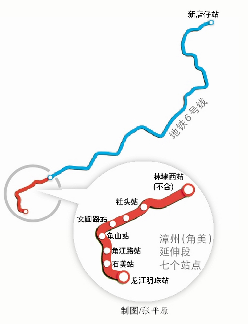 厦门地铁6号线漳州(角美)延伸段开工啦