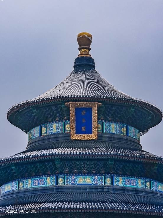 用vivo X30 Pro手机的长焦镜头带你看雪后的天坛