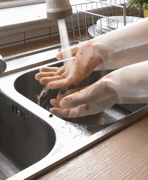 洗碗不冻手!植绒加厚,切不烂,戳不坏的家务手套