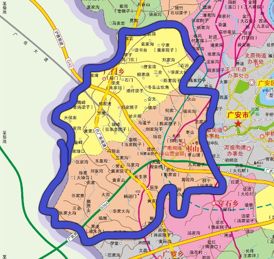 广安人,广安区乡镇街道调整大全来啦,看看你的乡镇改名了吗?