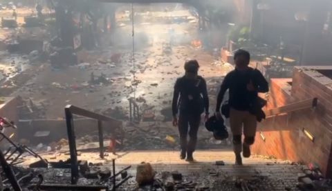 打港警得1万 香港暴徒自曝：领头的遇警察却先逃