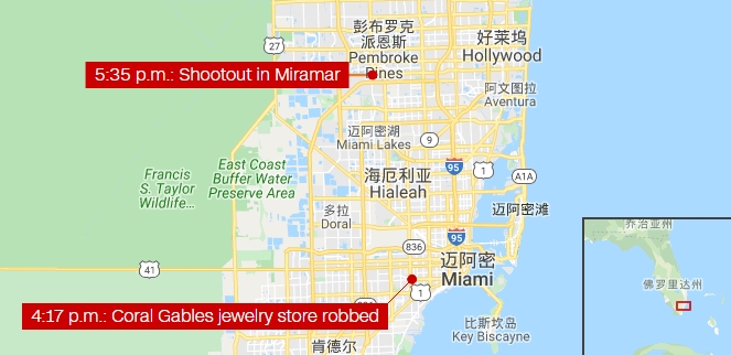 科勒尔盖布尔斯市位于迈阿密市西部约8公里
