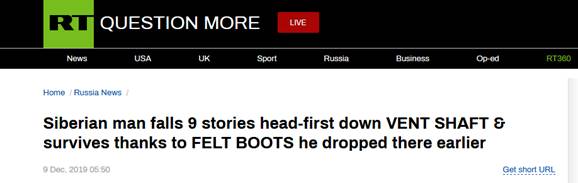 俄男子从28米高通风竖井内坠落 多亏它捡回一条