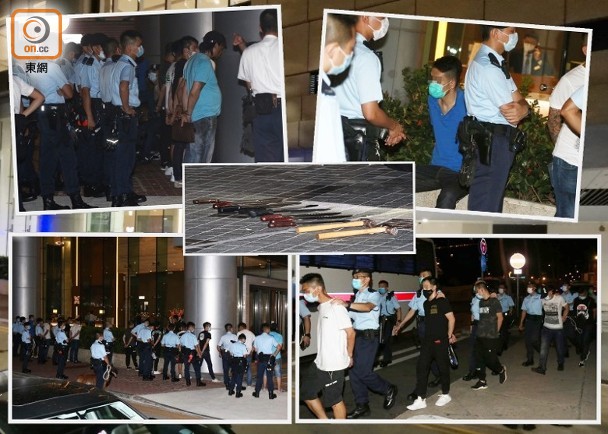 夫妻吵架险酿群殴事件？港警拘16名疑准备斗殴男