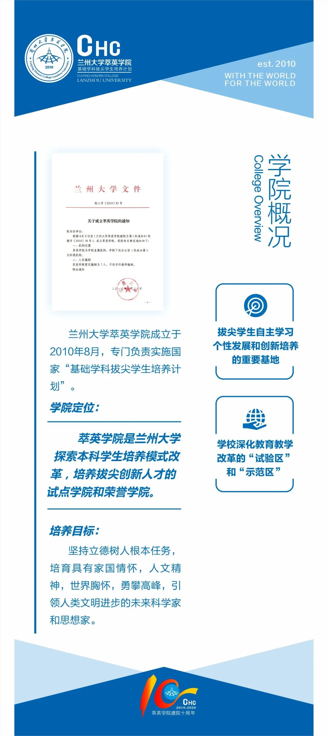 10年前,它肩负使命,在兰大应运而生