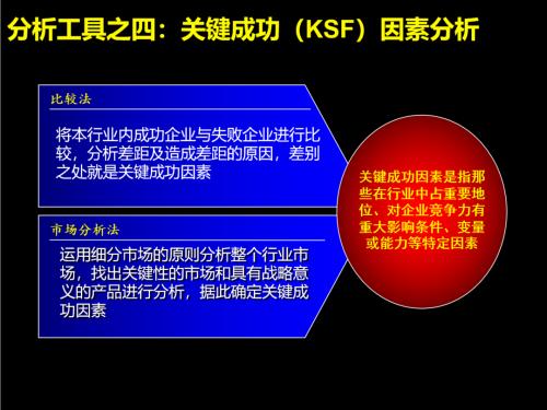 图9:关键成功因素,图片来自于某咨询公司。