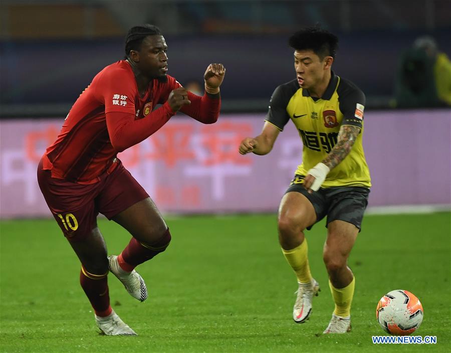 (SP)CHINA-JIANGSU-SUZHOU-CSL-FOOTBALL-HEBEI VS GUANGZHOU