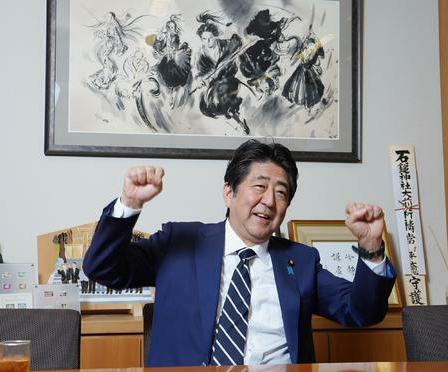 安倍接受日本媒體採訪(日刊體育)