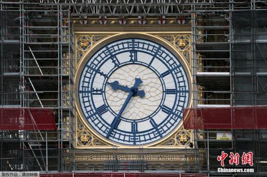 伦敦大本钟新年钟声重新敲响