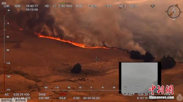 林火围城、染红天空:跨年夜4000人被困澳海滩