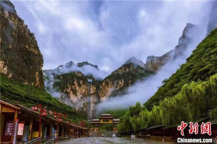 太行山大峡谷八泉峡景区成为山西省第八家国家5A级旅游景区。太行山大峡谷旅游景区供图