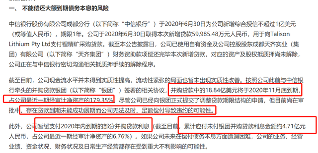 天齐锂业120亿债务爆雷 多家机构或涉及