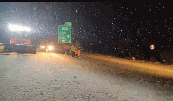 受降雪影响甘肃中东部地区多条高速实施临时管