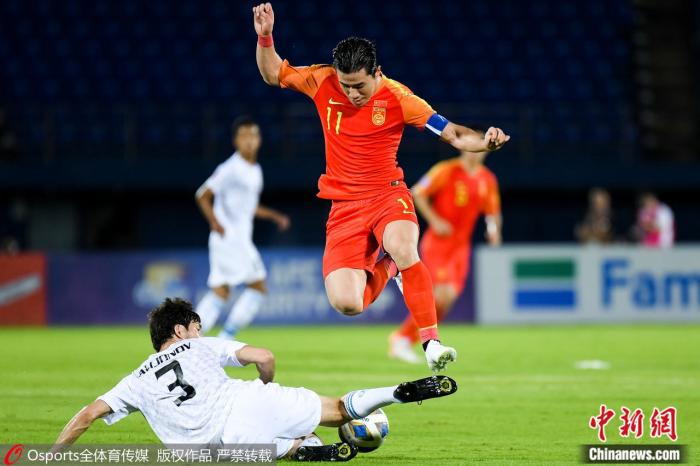 与乌兹别克斯坦比赛中,队长陈彬彬表现低迷。图片来源:Osports全体育图片社