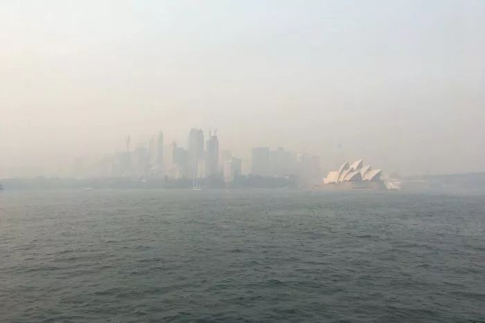 悉尼空气污染图,图源:ABC新闻