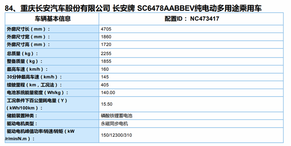 综合续航 405 km 长安欧尚X7 EV正式亮相