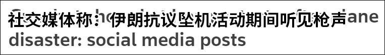 多家外媒炒作伊朗政府向抗议者开枪 警方否认