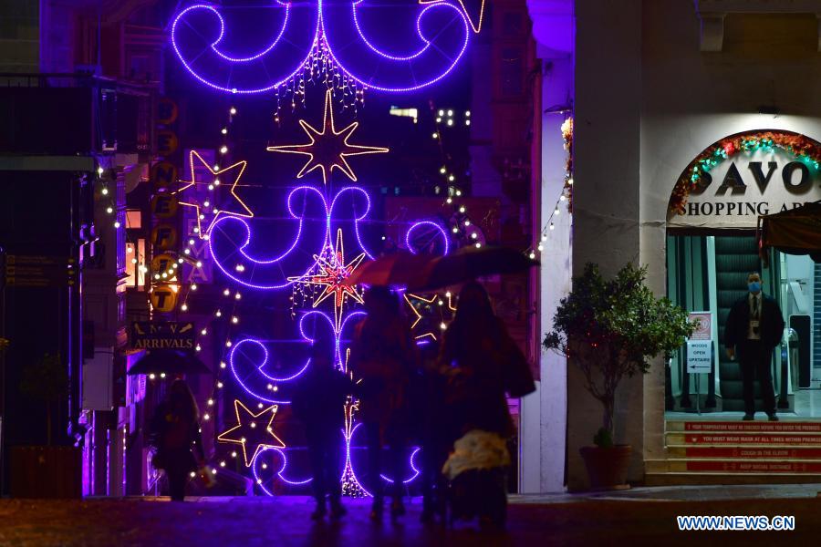 Christmas lights in Valletta, Malta World News SINA English
