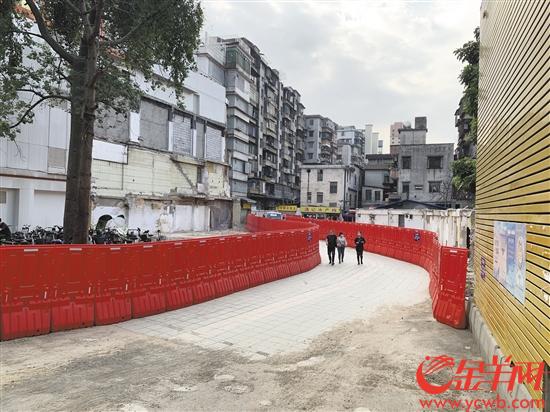 西支涌涉水违建农贸市场拆除后